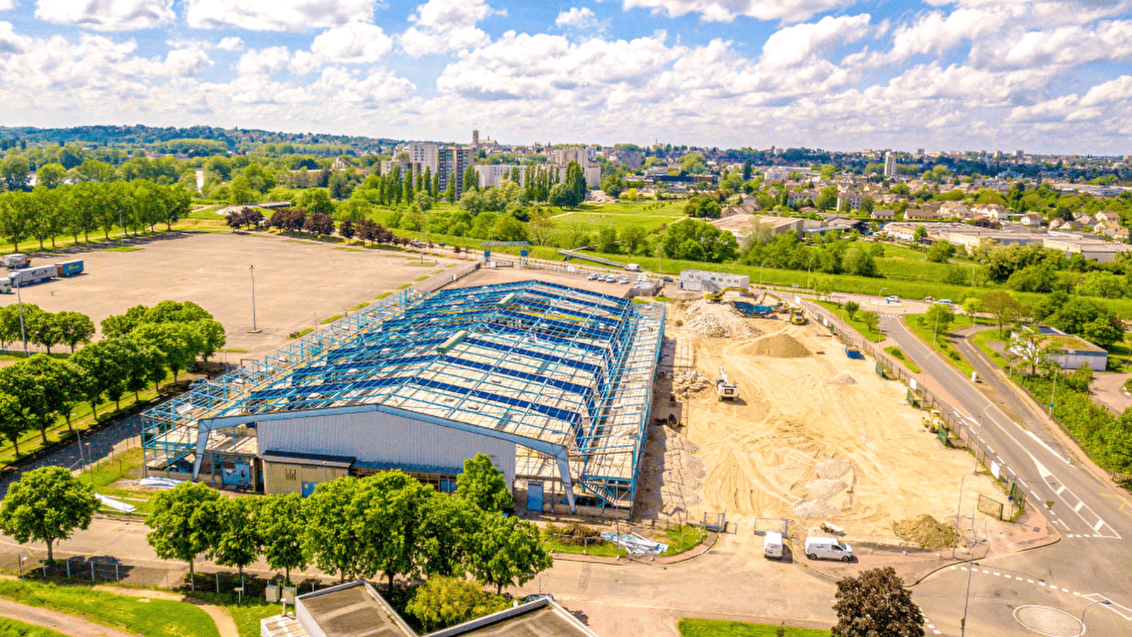 Visite du chantier du futur Centre expo